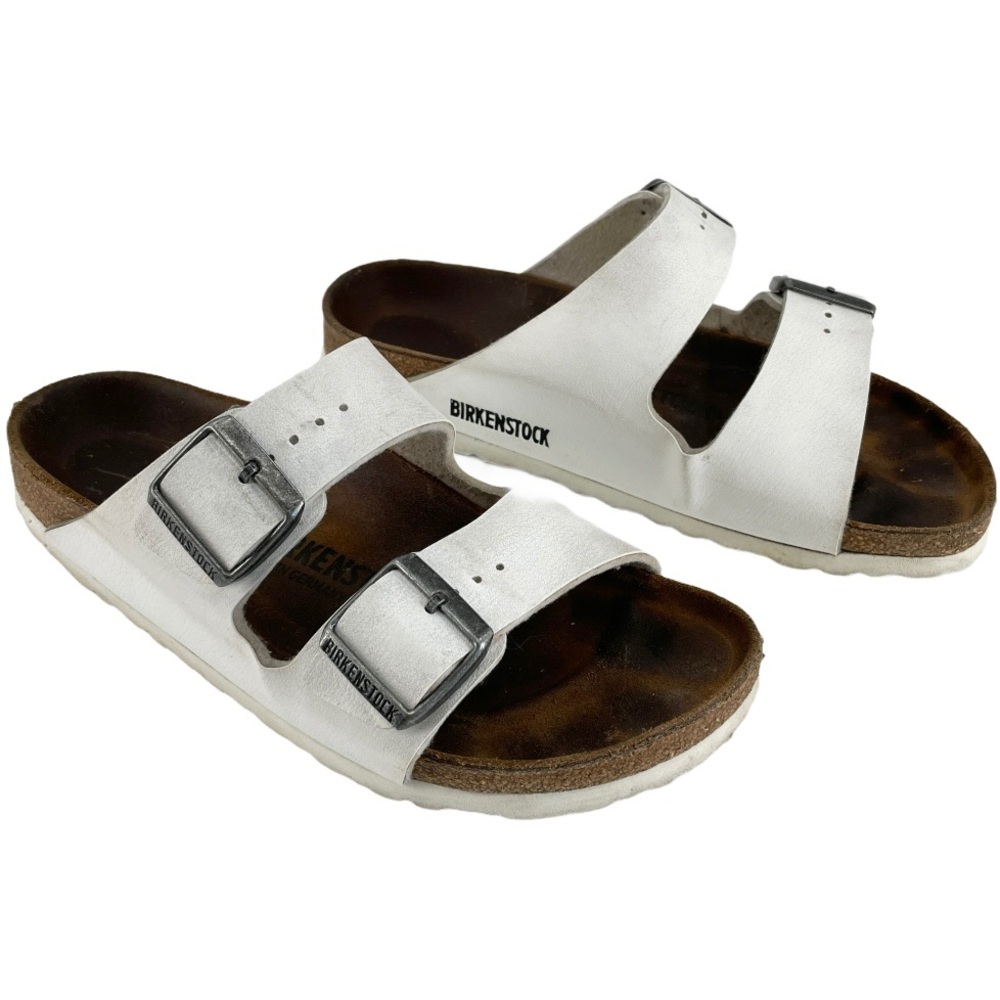 BIRKENSTOCK Arizona Sandals SZ 38 L7 White Leather